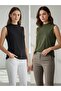 2 Pack Short Fishing Collar Combed Cotton Thin Soft Textured Lining / Underwear