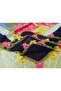 Handmade Needlework, Shuttle and Crochet Embroidery, Cheesecloth Yemeni, Scarf, 4-Sided Embroidered 100X100 cm - 3
