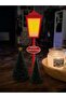 Street Lamp Themed Christmas Led Candle Holder (30 cm Height - Led Candle Included) - 5