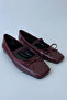 Women's Patent Leather Elastic Ballerina Shoes Fame - 7