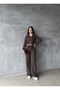 Women's Double Zipper Selanik Fabric Tracksuit Set - 8