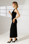 Back Slit Pencil Skirt/Back with Hidden Zipper and Liqurous Material - 4