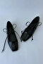 Women's Lace-Up Ballet Flats - 8
