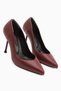 Arya Genuine Leather Burgundy Stiletto Women's Heeled Shoes - 4