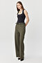 Women's Slim Belted Loose Pants - 3