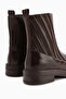 Lena Brown Women's Boots with Rubber Detail - 5