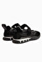 Nora Black Fur Velcro Sports Ballerinas - 5