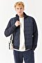 Men's Zippered Slim Coat - 2