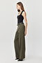 Women's Slim Belted Loose Pants - 2
