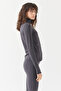 Women's Gloves Detailed Zippered Thin Sweat Coat - 4