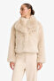 Ecru Women's Coat F2606Ax/Er128 - 7