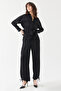 Women's Elastic Waist Patterned Trousers