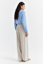 Women's Button Detailed Wide Leg Trousers - 6
