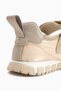Nora Beige Fur Velcro Sports Ballerinas - 4