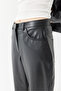 Women's Straight Cut Leather Pants - 8