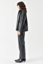 Women's Straight Cut Leather Pants - 3