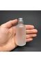 10Pcs Frosted Clear Glass Shot Bottle Leakproof Silver Metal Lid Fragrance Ornament Multi-Purpose Bottle 50ml - 3