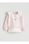 Pink Peter Pan collar Baby Girl Sweatshirt and Leggings - 2