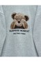 Teddy Bear Printed 3 Thread Sweat Set - Light Gray - 5