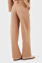 Relaxed Fit Normal Gel Wide Leg Suede Pants Trousers 68672644Suede - 3