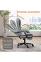 Ergonomic Office Chair, Computer Chair with PU Leather, Reclining Backrest, Retractable Foot Pedals - 3