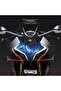 ملصق CFMOTO 450SR للغطاء الأمامي للرأس، طقم جاهز بنمط البرق الأزرق