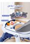 مشاية أطفال 5 في 1، مقبض دفع، صينية موسيقى، ارتفاع قابل للتعديل، تصميم قابل للطي، عجلات صامتة 360 درجة - 7