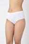 3 Pack White 100% Cotton High Waist Heart Panties - 2