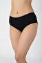 3 Pack Black 100% Cotton High Waist Heart Panties - 4