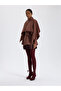 Brown Belted Short Blouse - 2