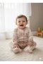 U.S. Polo Assn Baby Girl Beige Floral Print Romper