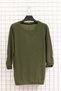 Women's Plus Size Striped Crew Neck Drawstring Sleeve Detailed Transitional Mother Blouse - 2