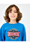 B Crewneck Sweatshirt Big Boys Neonblue Sweatshirt Sk2520017-3573 - 5