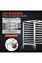 VEVOR 10-Tier Aluminum Bun Pan Rack with Brake Wheels, 26 x 20.3 x 39 in - 5
