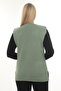 Women's Knitwear Pocketed Winter Thick Patterned Mother's Vest - 4