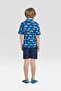 Boys Kids Two Piece Swimsuit - Navy Sharks - 2