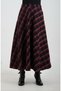 Black burgundy plaid pocketed skirt - 6