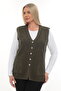 Women's Knitwear Pocketed Winter Thick Patterned Mother's Vest