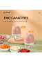 2-in-1 Electric Chopper Mixer Grinder 150ml+300ml 45W SH-188P Pink/Clear - 2