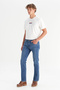Cotton Greensboro Straight Fit Stretchy Jean Denim Pants - 3