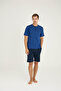 New Season Summer Button Collar Luxury Design Pajama Set - 8