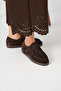 Alba Bitter Brown Genuine Leather Suede Women's Casual Shoes • Lightweight Thermo Sole, Adjustable Velcro Strap - 3
