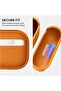 Tree Texture TPU Case for AirPods Pro 3 2025, with Hand Strap & Cleaner Pen Orange - 3