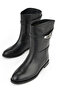 , Women's Genuine Leather Boots 1531030Z25112 Black - 5