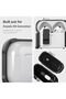Rugged Shockproof Case for AirPods Pro 3, TPU with Lock Clip & Carabiner White - 5