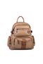 Women's Multi-Compartment Large Size Backpack Sand Tan