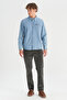 100% Cotton Regular Fit Single Pocket Classic Collar Shirt - 2