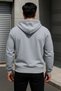 Men's Trend Winter Gray Oversized Sweatshirt - 5
