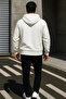 Men's Trend Winter White Oversized Sweatshirt - 6