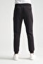 Black Men's Jogger Sweatpants with Pocket Detail - 3